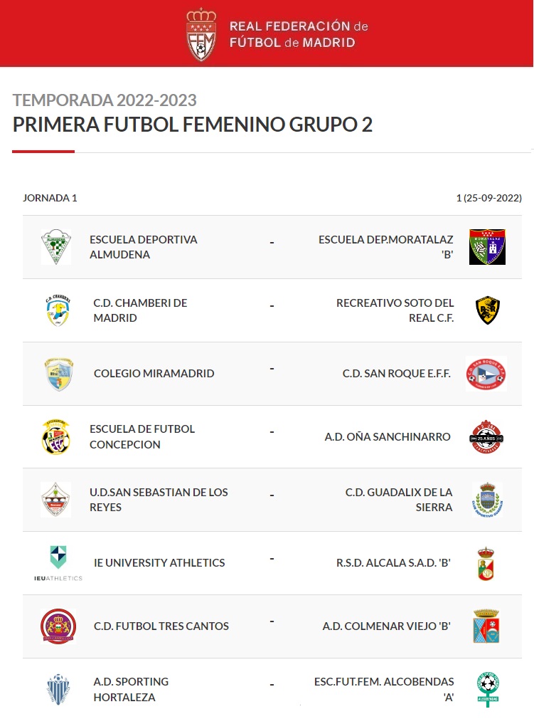 Ya puedes ver en la web los calendarios de los cinco grupos de Primera